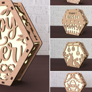 Intra απο ξύλο plywood 3mm-4mm πάχος - Πασχαλινή λαμπάδα Πακέτο κοπής με λέιζερ Δίασταση 20x20 cm INTRAFABR-116522775