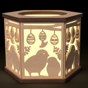 Intra απο ξύλο plywood 3mm-4mm πάχος - Πασχαλινή λαμπάδα  Δίασταση 6x6 cm INTRAFABR-116459147