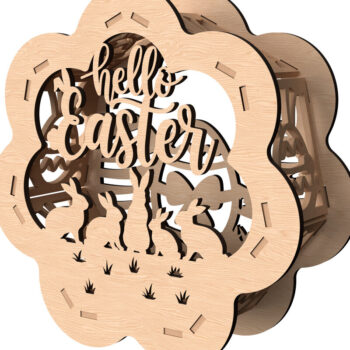 Intra απο ξύλο plywood 3mm-4mm πάχος - Πασχαλινή λαμπάδα Δέσμη κοπής με λέιζερ Δίασταση 30x20 cm INTRAFABR-114142886 - Image 5