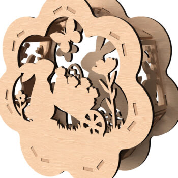 Intra απο ξύλο plywood 3mm-4mm πάχος - Πασχαλινή λαμπάδα Δέσμη κοπής με λέιζερ Δίασταση 30x20 cm INTRAFABR-114142886 - Image 6