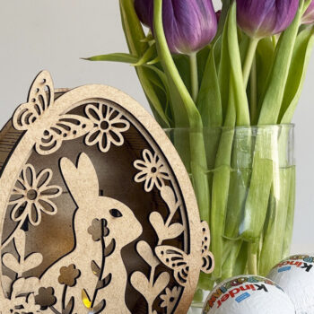 Intra απο ξύλο plywood 3mm-4mm πάχος - Σετ πασχαλινής λαμπάδας Δίασταση 5x5 cm INTRAFABR-118476726 - Image 2