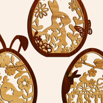 Intra απο ξύλο plywood 3mm-4mm πάχος - Σετ πασχαλινής λαμπάδας Δίασταση 5x5 cm INTRAFABR-118476726 - Image 3