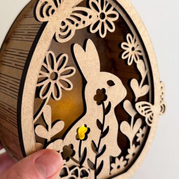 Intra απο ξύλο plywood 3mm-4mm πάχος - Σετ πασχαλινής λαμπάδας Δίασταση 5x5 cm INTRAFABR-118476726 - Image 8