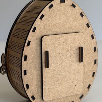 Intra απο ξύλο plywood 3mm-4mm πάχος - Πασχαλινή λαμπάδα με λαγουδάκι Δίασταση 5x5 cm INTRAFABR-118885286 - Image 4