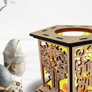 Intra απο ξύλο plywood 3mm-4mm πάχος - Πασχαλινή λαμπάδα Δίασταση 4x4 cm INTRAFABR-117639395