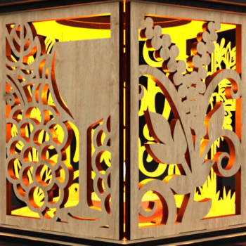 Intra απο ξύλο plywood 3mm-4mm πάχος - Πασχαλινή λαμπάδα Δίασταση 4x4 cm INTRAFABR-117639395 - Image 2