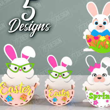 Intra απο ξύλο plywood 3mm-4mm πάχος - Πασχαλινό καλάθι με καραμέλα | Αυγοθήκες Δίασταση 15x15 cm INTRAFABR-117798060 - Image 1