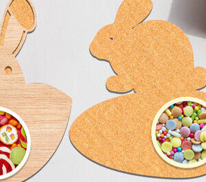 Intra απο ξύλο plywood 3mm-4mm πάχος - Πασχαλινή καραμέλα Θόλος κοπής με λέιζερ Δίασταση 15x15 cm INTRAFABR-63924429