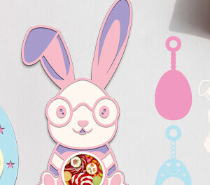 Intra απο ξύλο plywood 3mm-4mm πάχος - Πασχαλινή καραμέλα Θόλος κοπής με λέιζερ Δίασταση 15x15 cm INTRAFABR-63738118