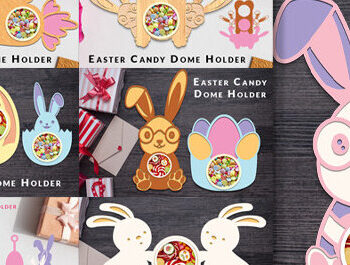 Intra απο ξύλο plywood 3mm-4mm πάχος - Πακέτο  Dome Holder Easter Candy Δίασταση 15x15 cm INTRAFABR-64118474 - Image 1