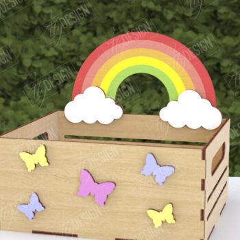 Intra απο ξύλο plywood 3mm-4mm πάχος - Πασχαλινή καραμέλα | Κουτί καραμέλας Δίασταση 15x15 cm INTRAFABR-116149418 - Image 1