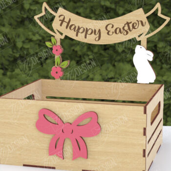 Intra απο ξύλο plywood 3mm-4mm πάχος - Πασχαλινή καραμέλα | Κουτί καραμέλας Δίασταση 15x15 cm INTRAFABR-116149422 - Image 1