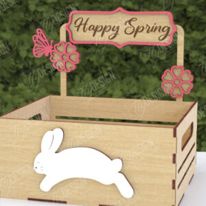 Intra απο ξύλο plywood 3mm-4mm πάχος - Πασχαλινή καραμέλα | Κουτί καραμέλας Δίασταση 15x15 cm INTRAFABR-116149435