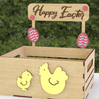 Intra απο ξύλο plywood 3mm-4mm πάχος - Πασχαλινή καραμέλα | Κουτί καραμέλας Δίασταση 15x15 cm INTRAFABR-116149452 - Image 1