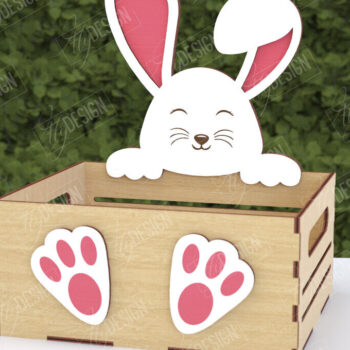 Intra απο ξύλο plywood 3mm-4mm πάχος - Πακέτο πασχαλινών ζαχαρωτών | Κουτί καραμελών Δίασταση 15x15 cm INTRAFABR-116150218 - Image 3