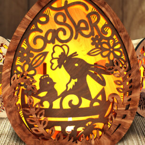 Intra απο ξύλο plywood 3mm-4mm πάχος - Πασχαλινές θήκες για 3 τεμάχια Δίασταση 5x5 cm INTRAFABR-117954205