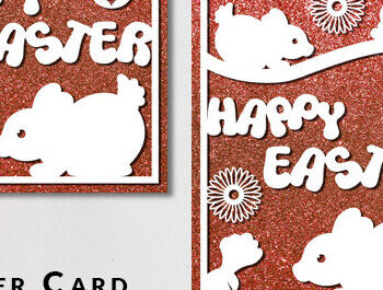 Intra απο ξύλο plywood 3mm-4mm πάχος - Πασχαλινή κάρτα Paper Cut  Πακέτο σχεδίου Δίασταση 15x15 cm INTRAFABR-64118963 - Image 3