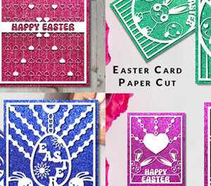 Intra απο ξύλο plywood 3mm-4mm πάχος - Πασχαλινή κάρτα Paper Cut  Πακέτο σχεδίου Δίασταση 15x15 cm INTRAFABR-64118950