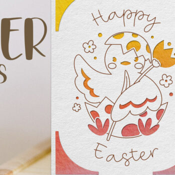 Intra απο ξύλο plywood 3mm-4mm πάχος - Πασχαλινή κάρτα . Χαρτί κοπής ευχετήριων καρτών Δίασταση 15x15 cm INTRAFABR-88211095 - Image 1