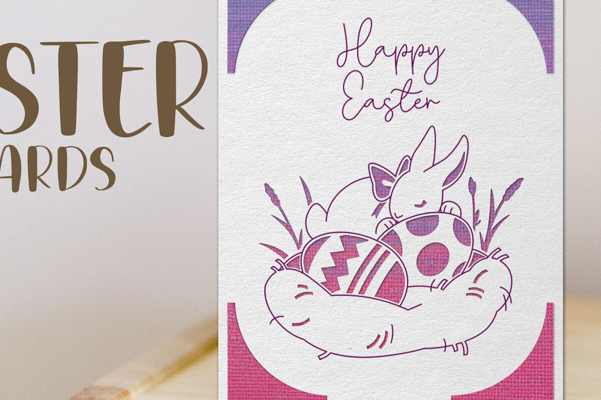 Intra απο ξύλο plywood 3mm-4mm πάχος - Πασχαλινή κάρτα . Χαρτί κοπής ευχετήριων καρτών Δίασταση 15x15 cm INTRAFABR-88211139