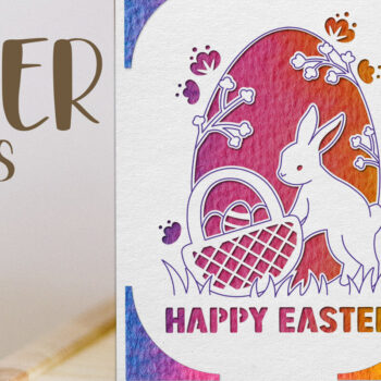 Intra απο ξύλο plywood 3mm-4mm πάχος - Πασχαλινή κάρτα . Χαρτί κοπής ευχετήριων καρτών Δίασταση 15x15 cm INTRAFABR-88211173 - Image 1