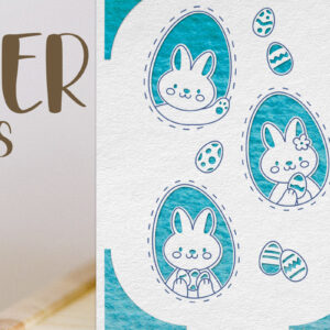 Intra απο ξύλο plywood 3mm-4mm πάχος - Πασχαλινή κάρτα . Χαρτί κοπής ευχετήριων καρτών Δίασταση 15x15 cm INTRAFABR-88211073