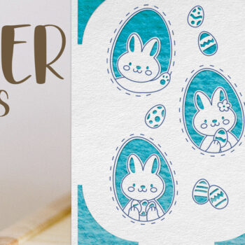 Intra απο ξύλο plywood 3mm-4mm πάχος - Πασχαλινή κάρτα . Χαρτί κοπής ευχετήριων καρτών Δίασταση 15x15 cm INTRAFABR-88211073 - Image 1