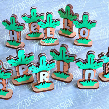 Intra απο ξύλο plywood 3mm-4mm πάχος - Πασχαλινά καρότα | Σχέδιο κοπής με λέιζερ Δίασταση 15x15 cm INTRAFABR-91069105 - Image 1