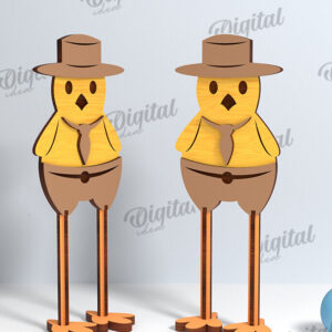 Intra απο ξύλο plywood 3mm-4mm πάχος -  Πασχαλινή γκόμενα. Πασχαλινός χαρακτήρας Δίασταση 15x15 cm INTRAFABR-115832816