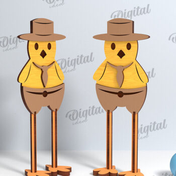 Intra απο ξύλο plywood 3mm-4mm πάχος -  Πασχαλινή γκόμενα. Πασχαλινός χαρακτήρας Δίασταση 15x15 cm INTRAFABR-115832816 - Image 1