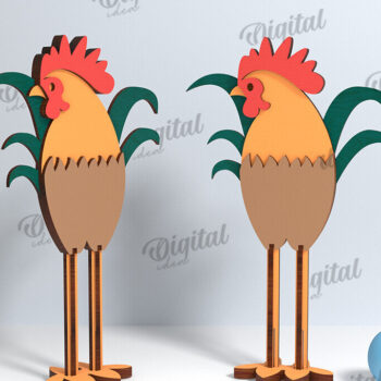 Intra απο ξύλο plywood 3mm-4mm πάχος -  Πασχαλινή γκόμενα. Πασχαλινός χαρακτήρας Δίασταση 15x15 cm INTRAFABR-115832442 - Image 1