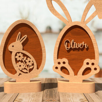 Intra απο ξύλο plywood 3mm-4mm πάχος - Πασχαλινό Πακέτο  - Πασχαλινό Αυγό  Δίασταση 20x20 cm INTRAFABR-116355341 - Image 1