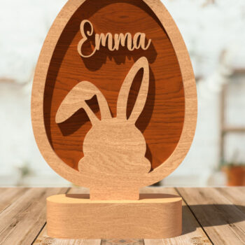 Intra απο ξύλο plywood 3mm-4mm πάχος - Πασχαλινό Πακέτο  - Πασχαλινό Αυγό  Δίασταση 20x20 cm INTRAFABR-116355341 - Image 2