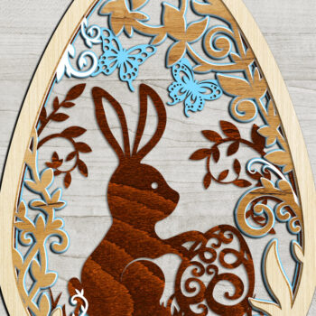 Intra απο ξύλο plywood 3mm-4mm πάχος - Πασχαλινά κομμένα αρχεία Δίασταση 3x15 cm INTRAFABR-8948360 - Image 5