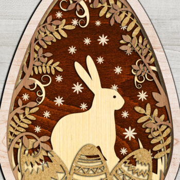 Intra απο ξύλο plywood 3mm-4mm πάχος - Πασχαλινά κομμένα αρχεία Δίασταση 3x15 cm INTRAFABR-8948360 - Image 6