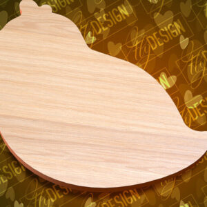 Intra απο ξύλο plywood 3mm-4mm πάχος - Πασχαλινές σανίδες κοπής | Κόψιμο με λέιζερ λαγουδάκι Δίασταση 15x15 cm INTRAFABR-91655260