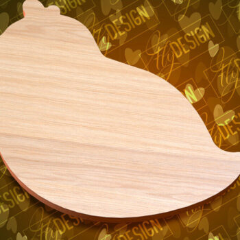 Intra απο ξύλο plywood 3mm-4mm πάχος - Πασχαλινές σανίδες κοπής | Κόψιμο με λέιζερ λαγουδάκι Δίασταση 15x15 cm INTRAFABR-91655260 - Image 1