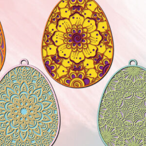 Intra απο ξύλο plywood 3mm-4mm πάχος -  3d Paper Cut  για την ημέρα του Πάσχα Δίασταση 1200x1200 cm INTRAFABR-25265929