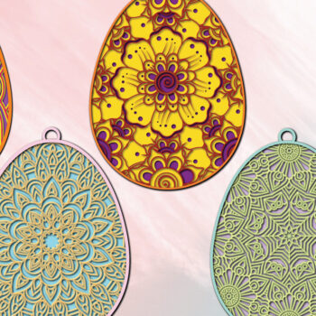 Intra απο ξύλο plywood 3mm-4mm πάχος - 3d Paper Cut για την ημέρα του Πάσχα Δίασταση 1200x1200 cm INTRAFABR-25265929 - Image 1