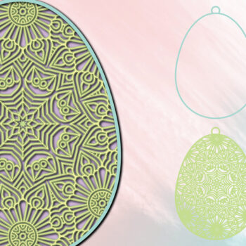 Intra απο ξύλο plywood 3mm-4mm πάχος - 3d Paper Cut για την ημέρα του Πάσχα Δίασταση 1200x1200 cm INTRAFABR-25265929 - Image 2