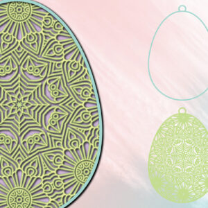 Intra απο ξύλο plywood 3mm-4mm πάχος -  3D Paper Cut  για την Ημέρα του Πάσχα Δίασταση 1200x1200 cm INTRAFABR-25265748