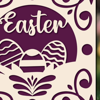 Intra απο ξύλο plywood 3mm-4mm πάχος -  περικοπής  δωροκάρτας για την ημέρα του Πάσχα Δίασταση 4x4 cm INTRAFABR-117278025 - Image 1