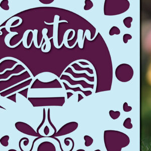 Intra απο ξύλο plywood 3mm-4mm πάχος -  περικοπής  δωροκάρτας για την ημέρα του Πάσχα Δίασταση 4x4 cm INTRAFABR-117282145