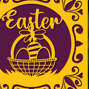 Intra απο ξύλο plywood 3mm-4mm πάχος -  περικοπής  δωροκάρτας για την ημέρα του Πάσχα Δίασταση 4x4 cm INTRAFABR-117277229