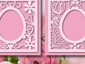 Intra απο ξύλο plywood 3mm-4mm πάχος - Δωροκάρτα  με κόλλα Πάσχας  1462 Δίασταση 15x15 cm INTRAFABR-116254760 - Image 1