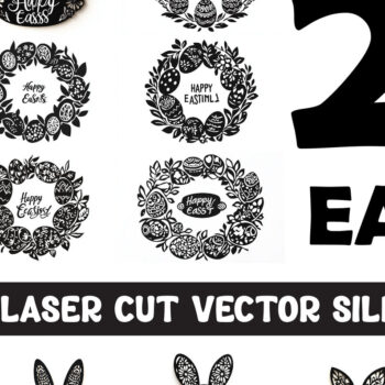 Intra απο ξύλο plywood 3mm-4mm πάχος - Πασχαλινή σιλουέτα με λέιζερ για την ημέρα του Πάσχα Δίασταση 15x15 cm INTRAFABR-117698987 - Image 1