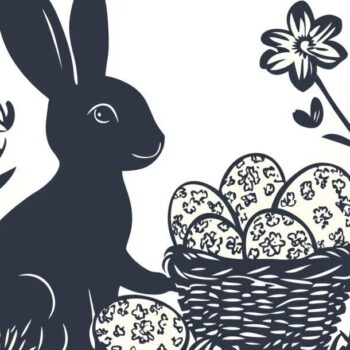 Intra απο ξύλο plywood 3mm-4mm πάχος - Πασχαλινή σιλουέτα με λέιζερ για την ημέρα του Πάσχα Δίασταση 15x15 cm INTRAFABR-117698987 - Image 2