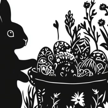 Intra απο ξύλο plywood 3mm-4mm πάχος - Πασχαλινή σιλουέτα με λέιζερ για την ημέρα του Πάσχα Δίασταση 15x15 cm INTRAFABR-117698987 - Image 3