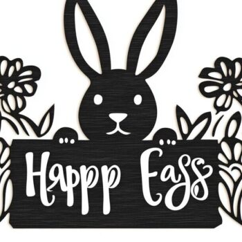 Intra απο ξύλο plywood 3mm-4mm πάχος - Πασχαλινή σιλουέτα με λέιζερ για την ημέρα του Πάσχα Δίασταση 15x15 cm INTRAFABR-117698987 - Image 6