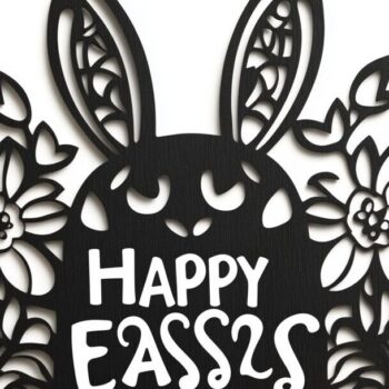 Intra απο ξύλο plywood 3mm-4mm πάχος - Πασχαλινή σιλουέτα με λέιζερ για την ημέρα του Πάσχα Δίασταση 15x15 cm INTRAFABR-117698987 - Image 8